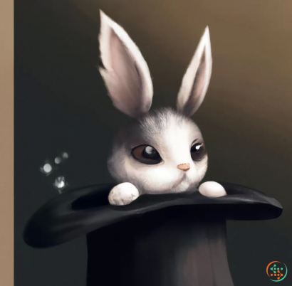 A small white rabbit