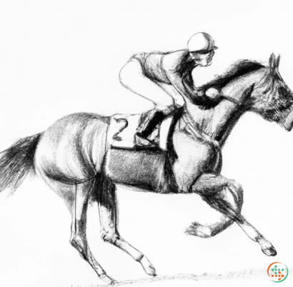 A person riding a horse