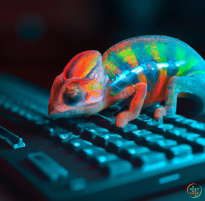 A toy frog on a keyboard