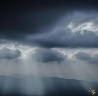 A view of the sky with clouds