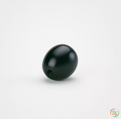 A black and white ball