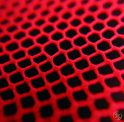 A red and black checkered surface