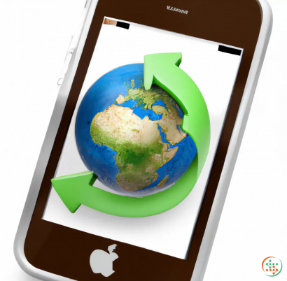 Website - Photorealistic refurbished iphone saving the planet