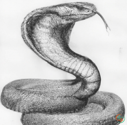 Pencil Drawing Of Rez Snake | Artificial Design