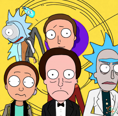 Shape - rick and morty with saul goodman and walter white