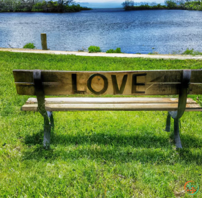 A bench sits in front of a lake