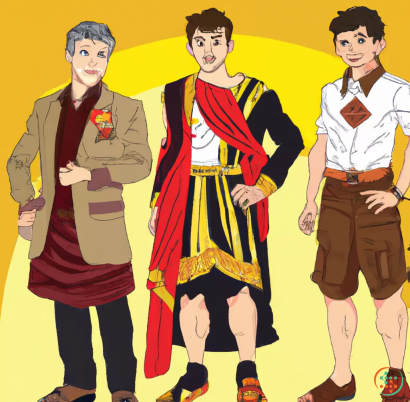 A group of men in traditional dress