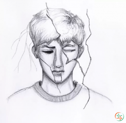 A drawing of a person
