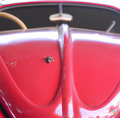 A red bucket with a water droplet