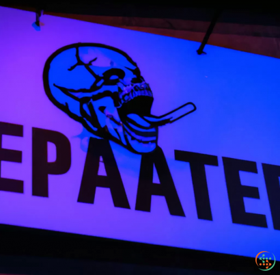 Logo - sign eating the painter, Cyberpunk