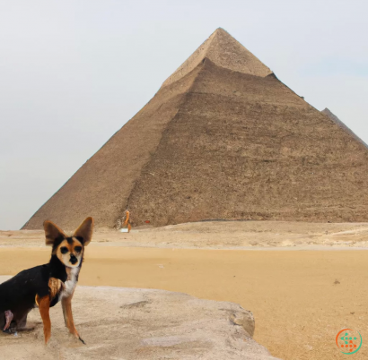 A dog sitting on a beach