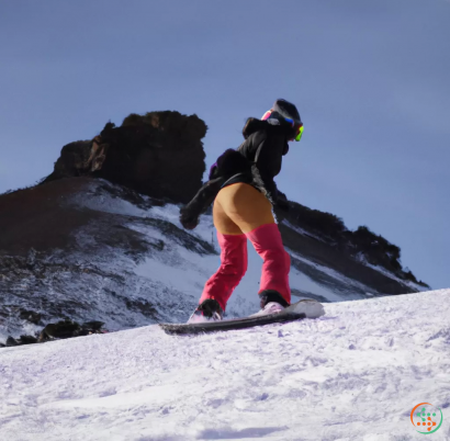 A person on a snowboard