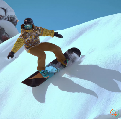 A person snowboarding down a slope