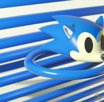 Logo - 3D rendering of sonic Adventure