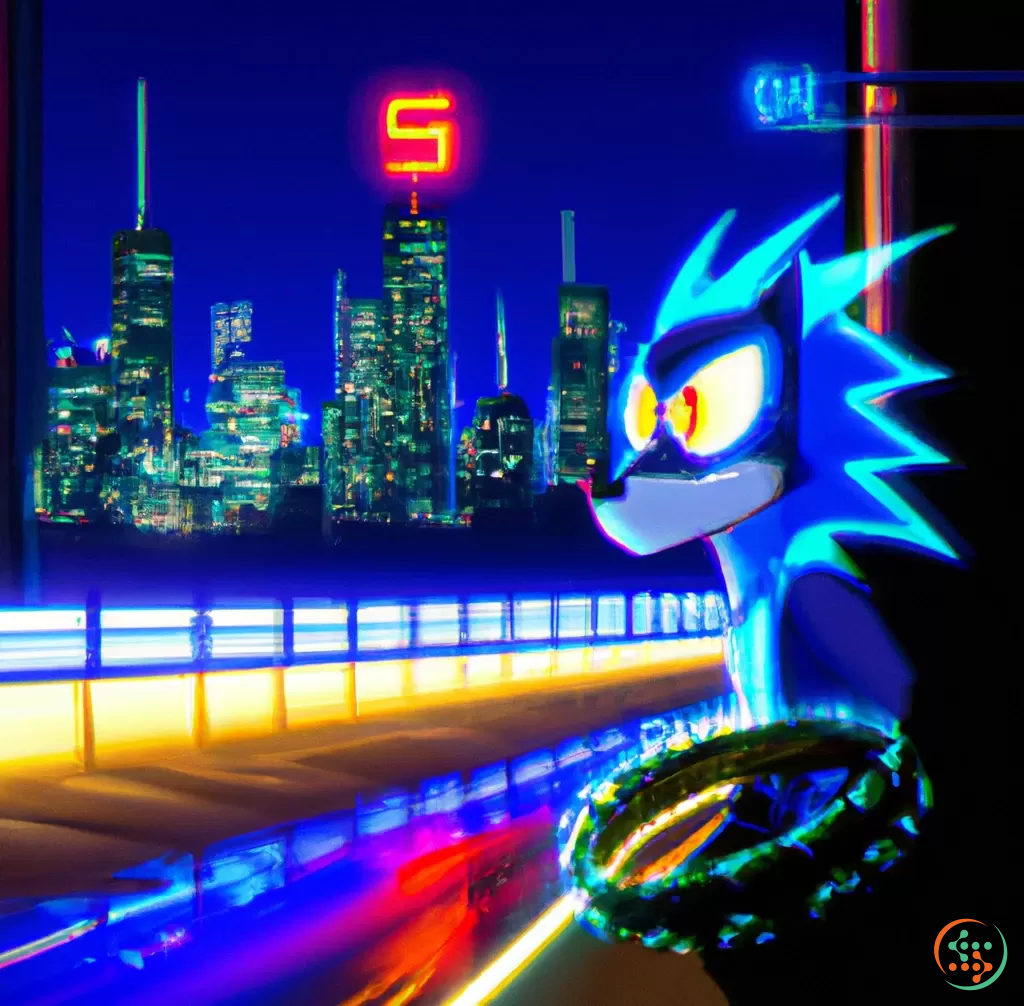 Sonic The Hedgehog, Cyberpunk | Artificial Design