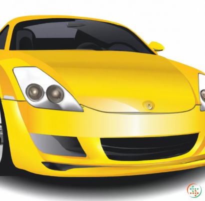 A yellow sports car