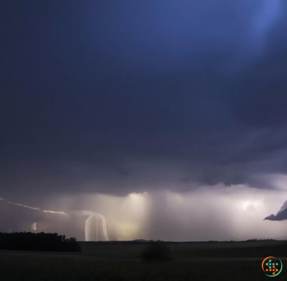 A large tornado in a field