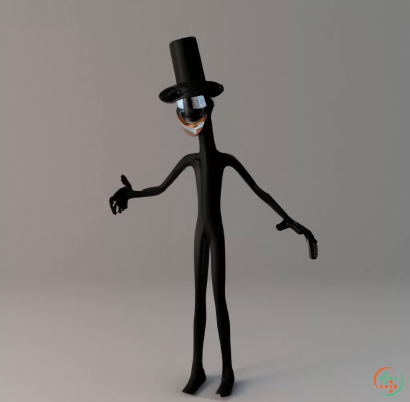 A toy figure of a person wearing a hat and a long coat