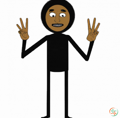 Icon - One Line Drawing of tall humanoid with black skin pointy fingers, 3 hands, long limbs, Blank face, big smile