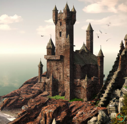 A castle on a cliff