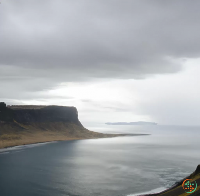 A body of water with hills around it