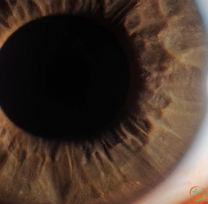 A close-up of an eye