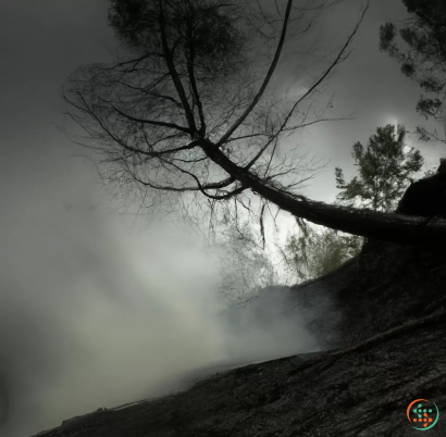 A tree on a hill