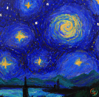 The Starry Night Painting Van Gogh | Artificial Design