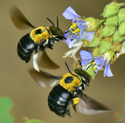 A bee on a flower