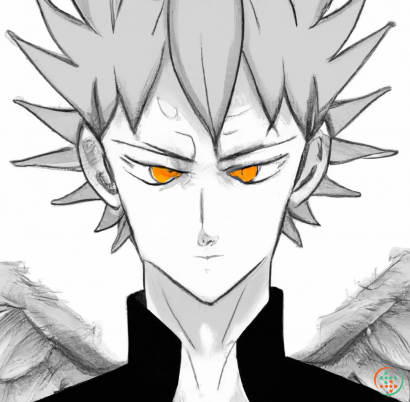 Shape - Unrealisticly handsome fallen angel Lucifer anime style