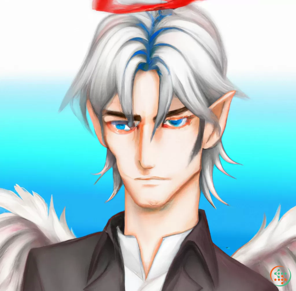 Unrealisticly Handsome Fallen Angel Lucifer Anime Style | Artificial Design