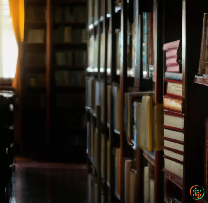 A row of books