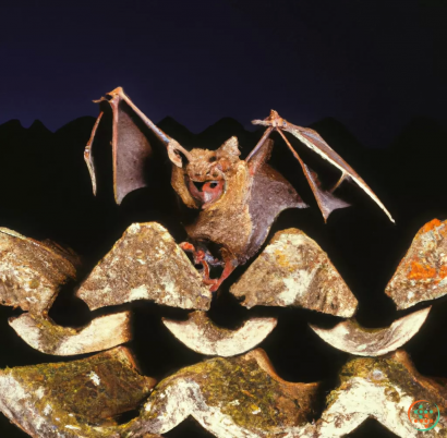 A bat with its mouth open