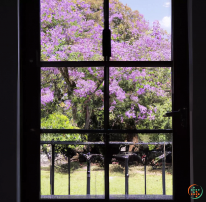 A tree with purple flowers