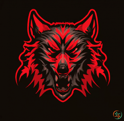 A red and black fox