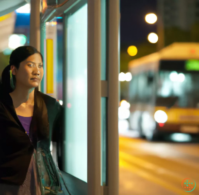 A woman talking on the phone