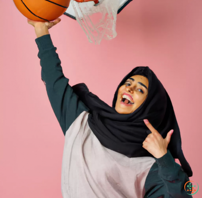 A person with a ball and a basketball